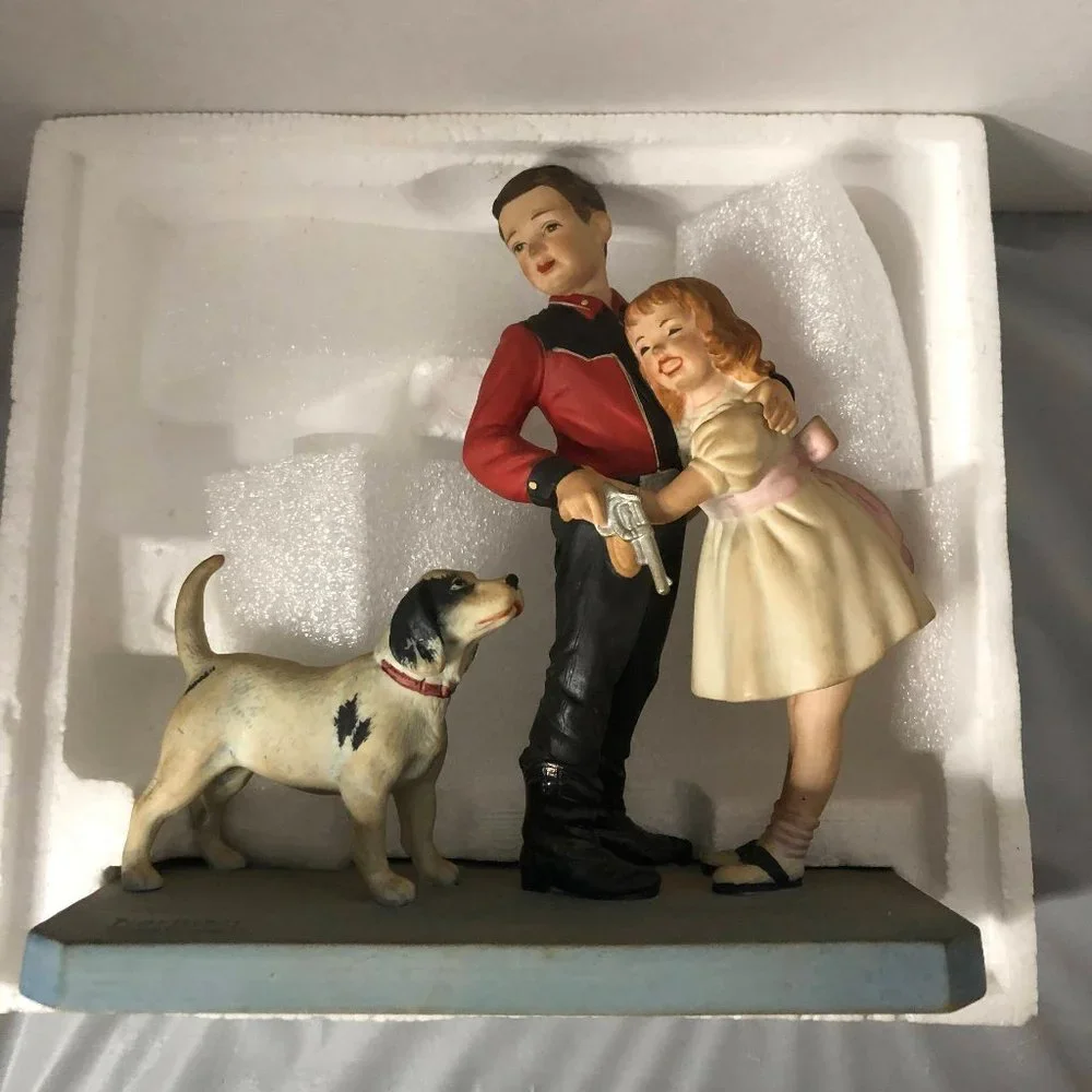 Norman Rockwell Courageous Hero Figurine